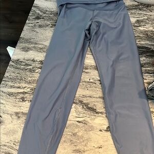 Gray High-Waisted Leggings